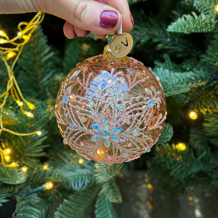 GV - Kerstbal - Isa - Roze