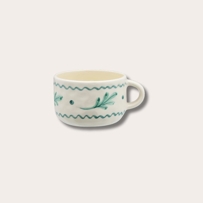 Anna+Nina - Cappuccino Mug - Leaf