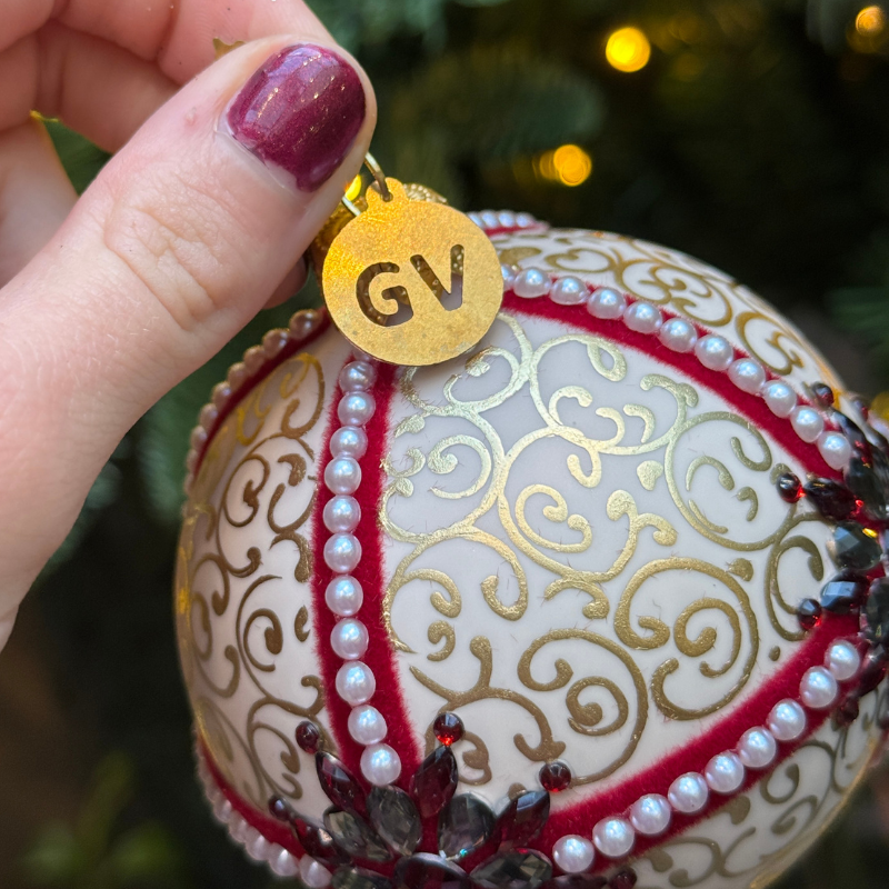 GV - Kerstbal - Aria - Crème