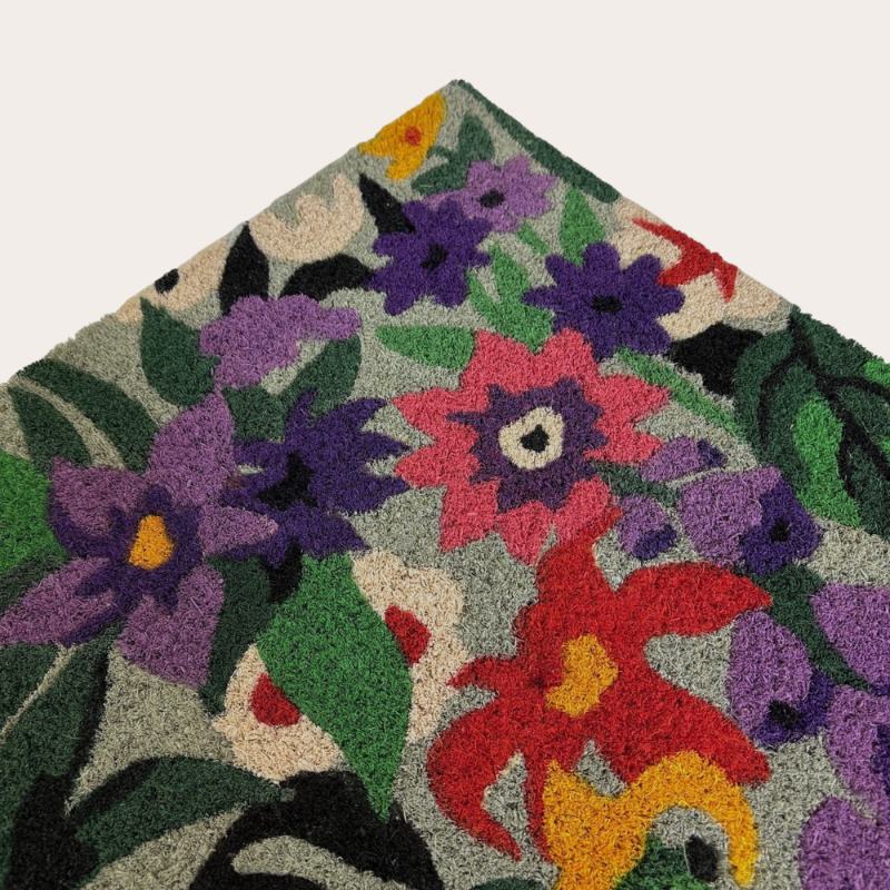 Deurmat - bloemen