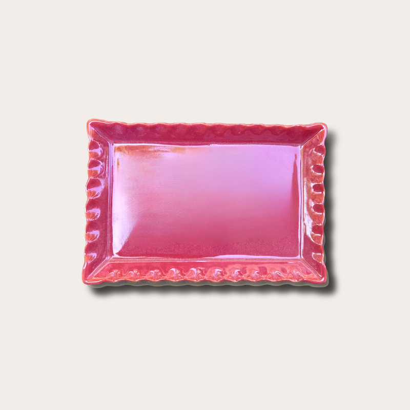 Serveerschaal Moris - Rouge Cendré - S