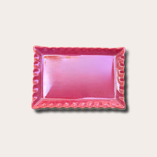 Serveerschaal Moris - Rouge Cendré - S