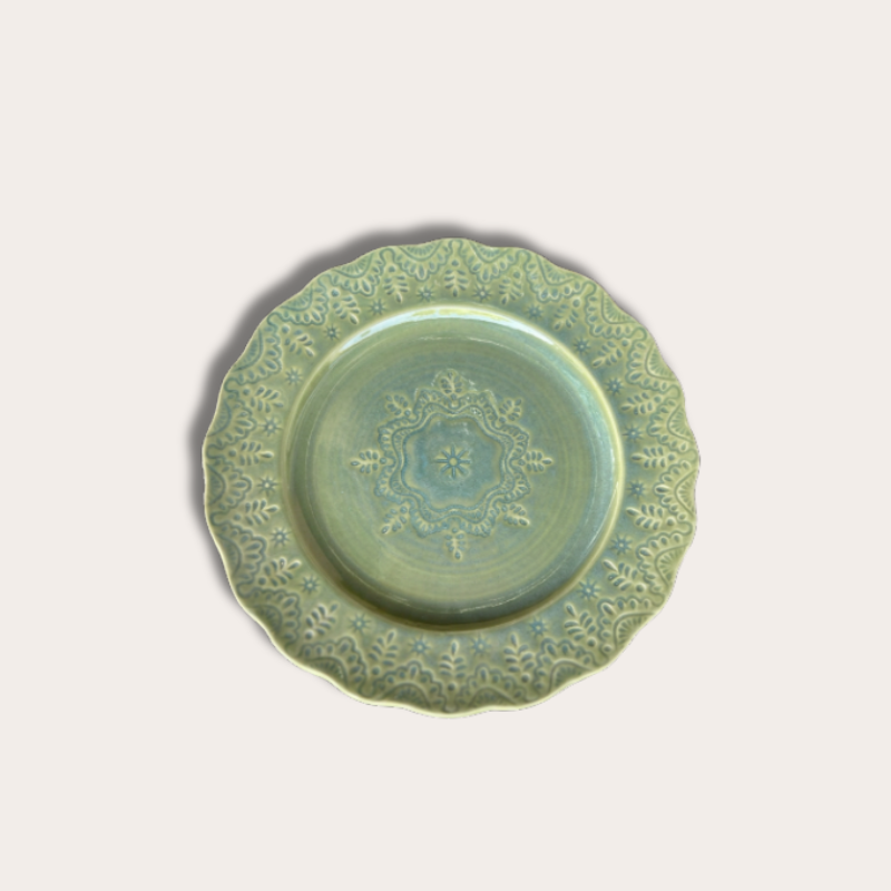 GV - Ontbijtbord Fiore - Sage