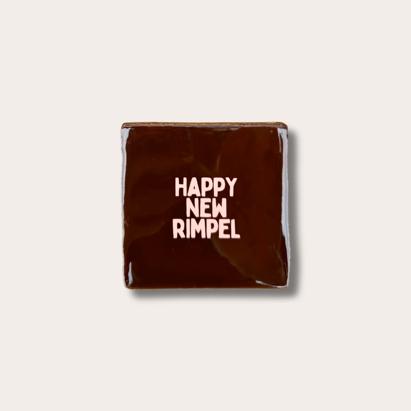 Tegeltje - Happy new rimpel - Choco