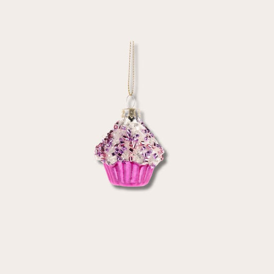 Ornament - Cupcake roze