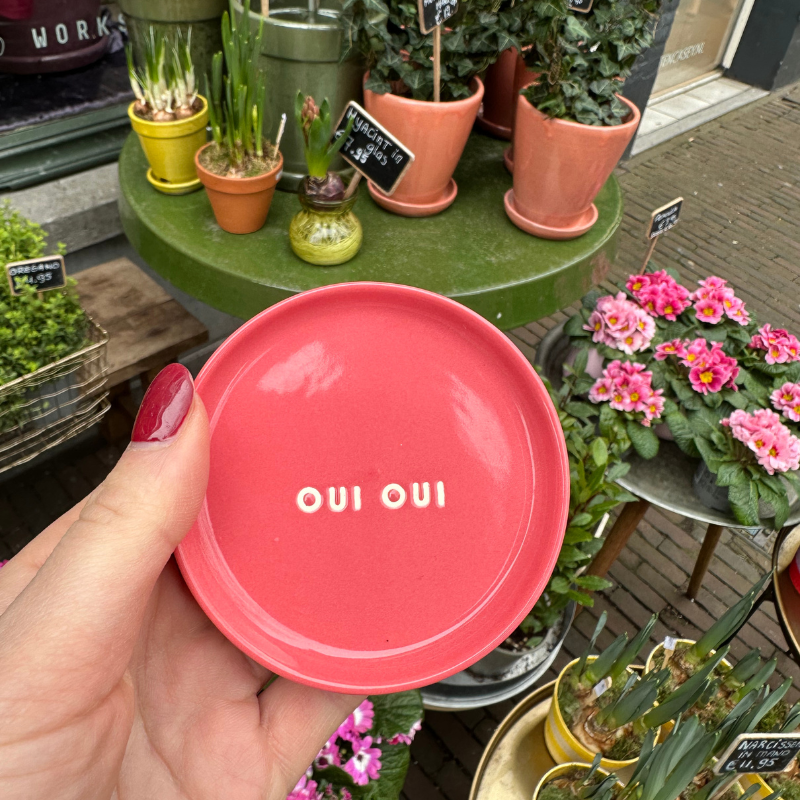 Plate - Oui Oui - Koraal