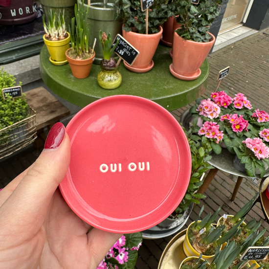 Plate - Oui Oui - Koraal