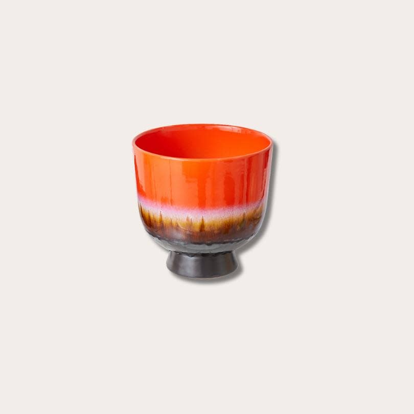 HKliving retro flower pot cherry red