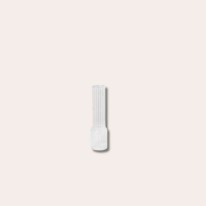 Glazen kapje - Straight - ribbel Small