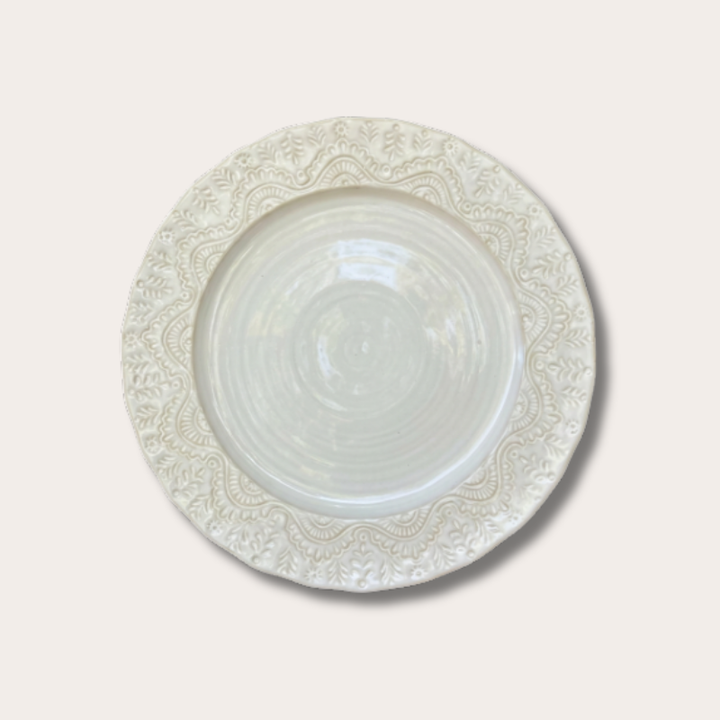 GV - Dinerbord Fiore - Off white