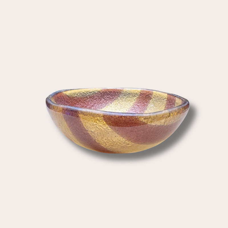 Schaaltje - Glas - Amber/Bruin - S