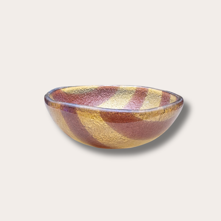 Schaaltje - Glas - Amber/Bruin - S