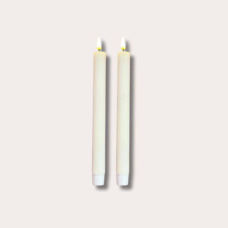 Dinerkaarsen led - cream