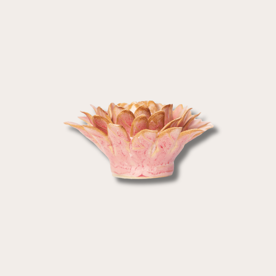Keramieken bloem - Strawflower - Lichtroze