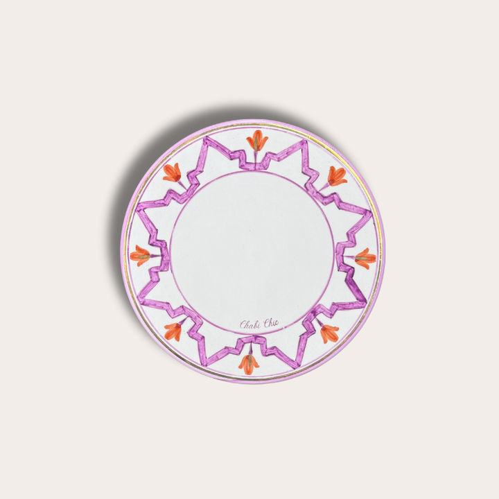 Chabi Chic - dinerbord, lila marsala