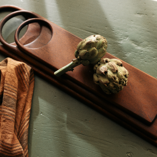 HKliving acacia bread bord L