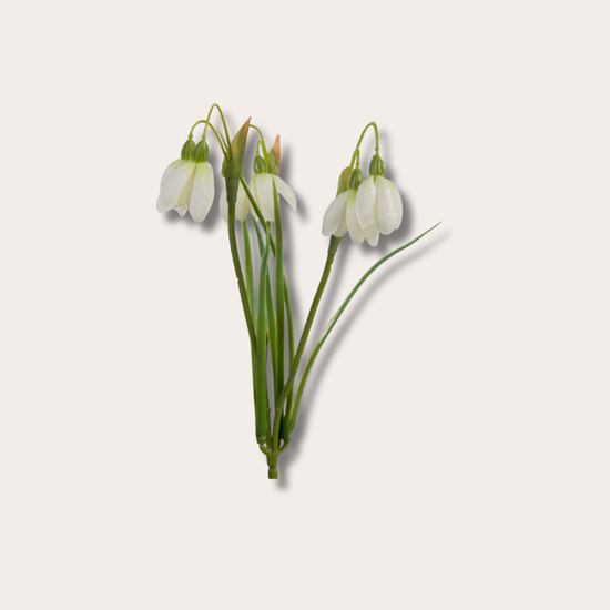 Zijden bloem - Sneeuwklokjes - wit