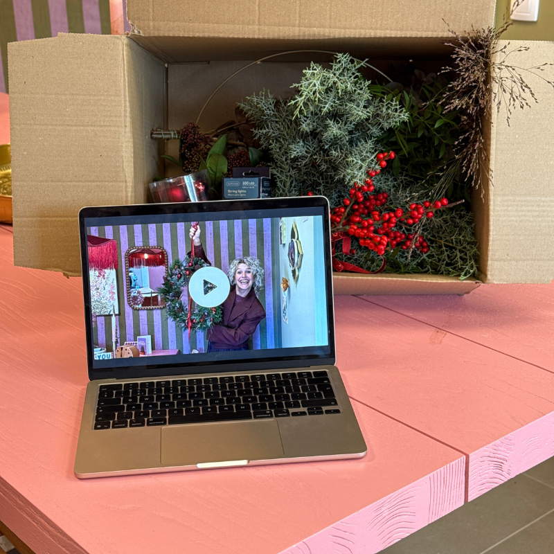 Kerstkrans workshop - thuispakket