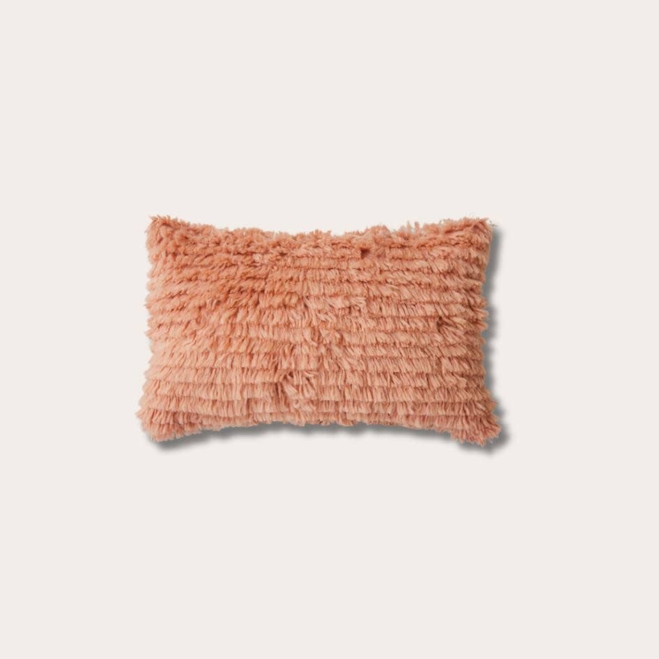 HKliving fluffy cushion blush