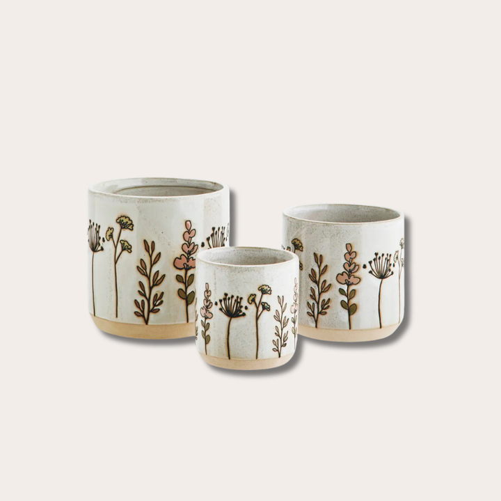Pot - Flower - Offwhite