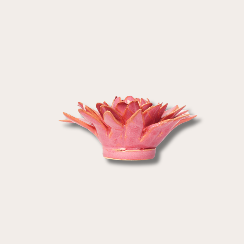 Keramieken bloem - Strawflower - Roze