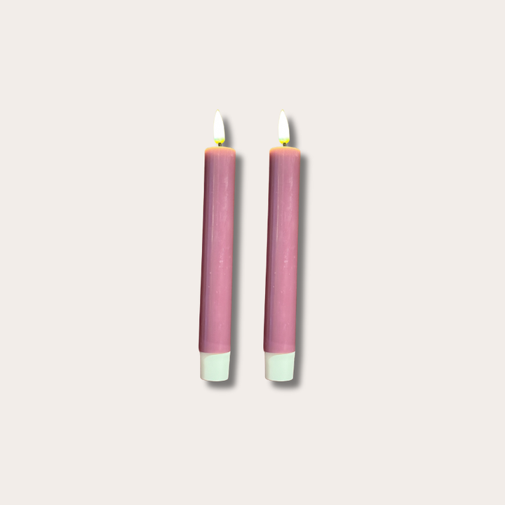 Dinerkaarsen led - magenta