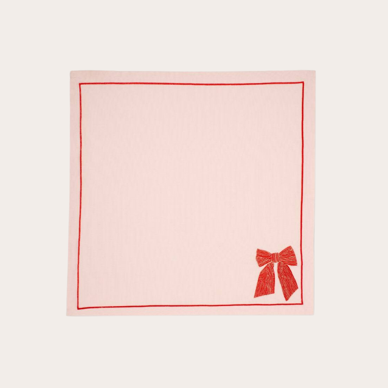 Servet – Strik roze (2 stuks)