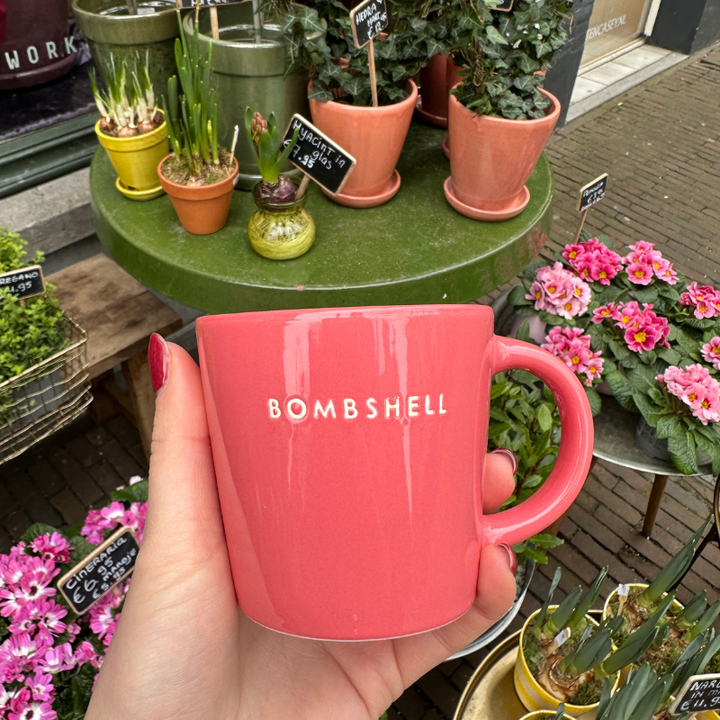 Cappuccino mug - Bombshell - Koraal