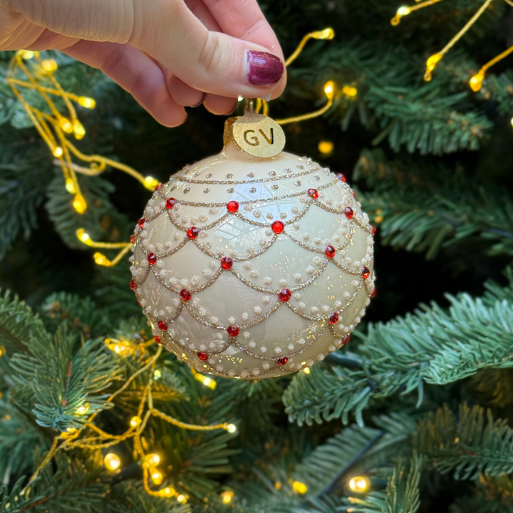 GV - Kerstbal - Lotte - Crème