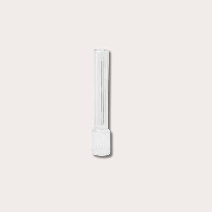 Glazen kapje - Straight - ribbel Medium