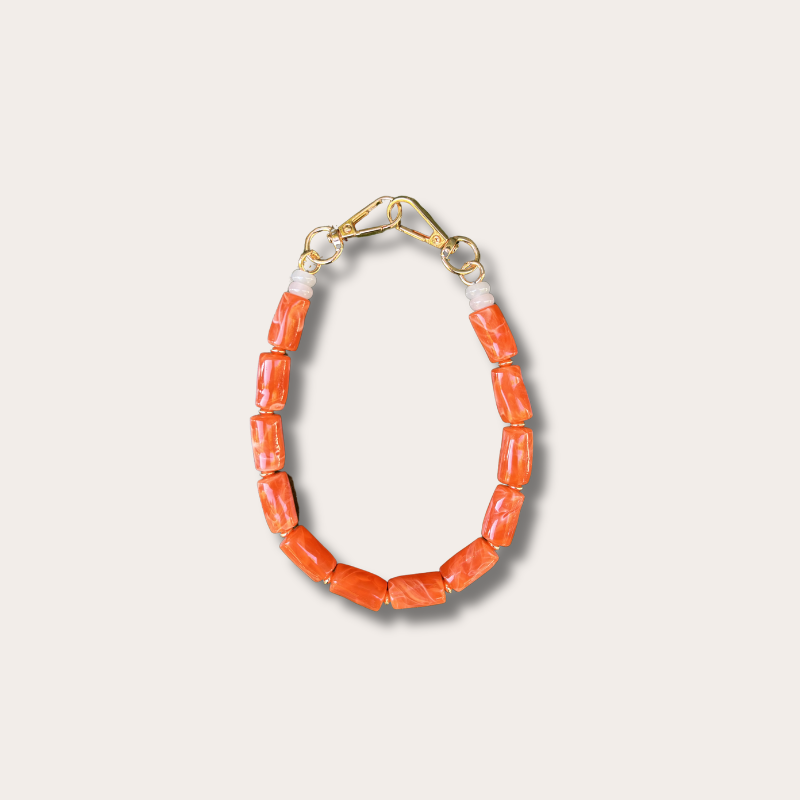 Telefoonkoord - Lilette - Oranje - kort
