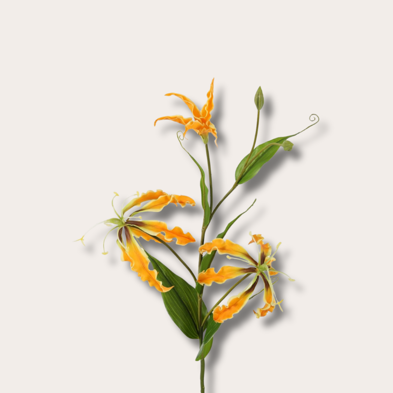 Zijden bloem - Gloriosa - Oranje