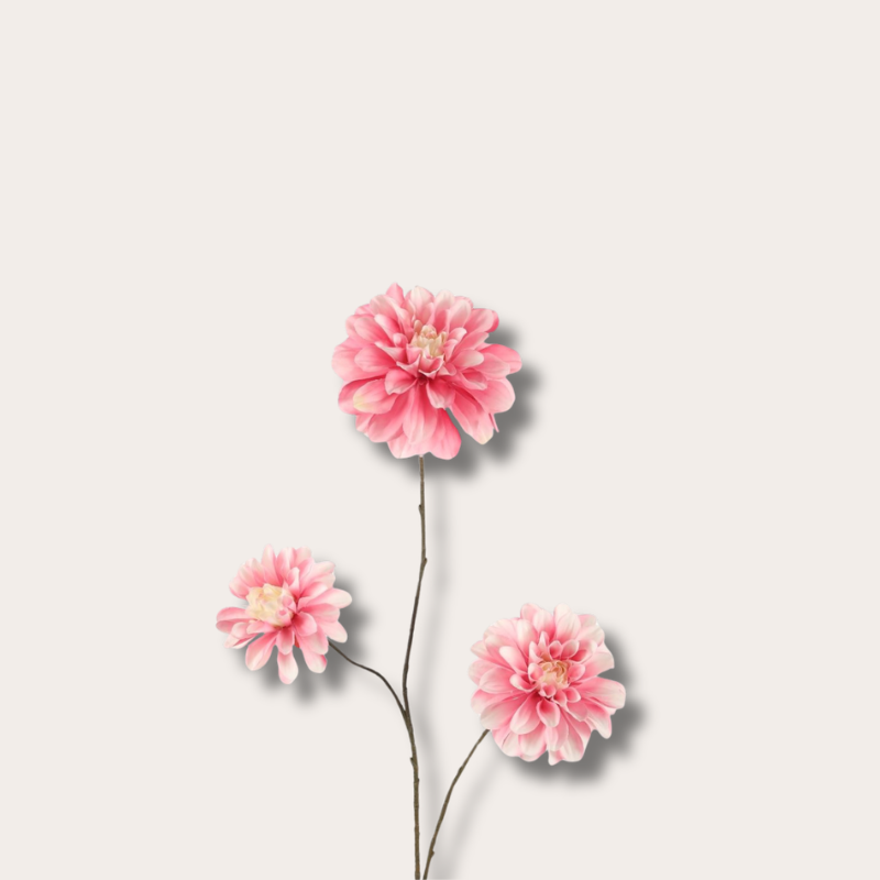 Zijden bloem - Dahlia Spray - Fuchsia roze