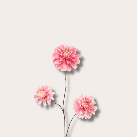Zijden bloem - Dahlia Spray - Fuchsia roze