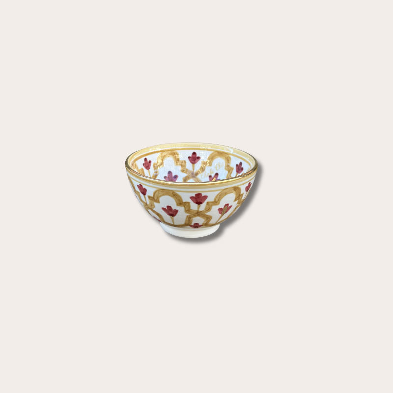 Chabi Chic - schaaltje small - geel/bordeaux