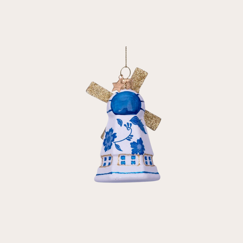 Ornament – Molen - Delftsblauw