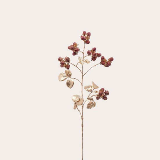 Zijden bloem - mora, rood