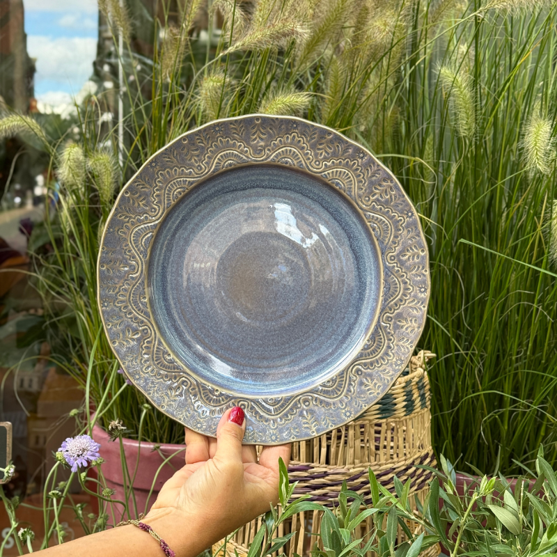 GV - Dinerbord Fiore - Denim