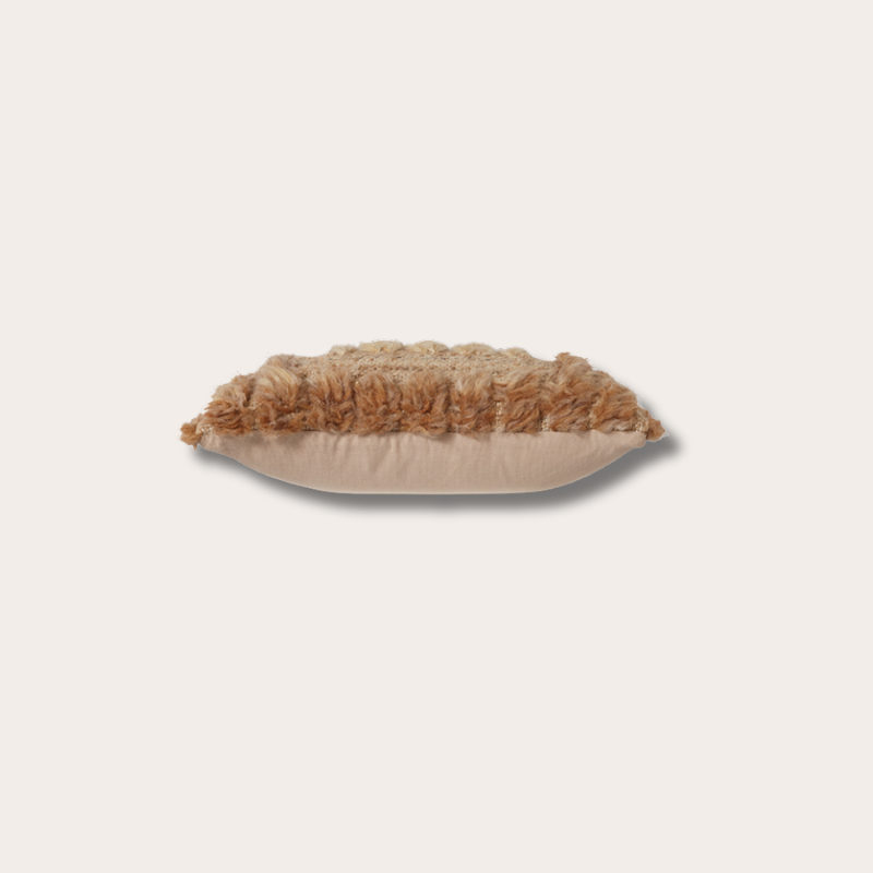 HKliving Natural furry cushion