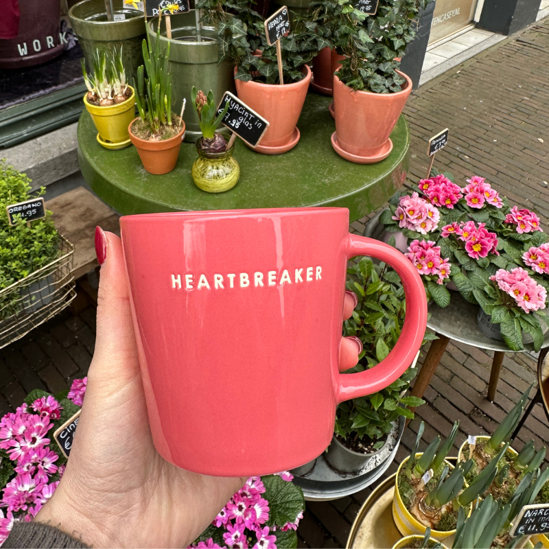 Tea mug - Heartbreaker - Koraal