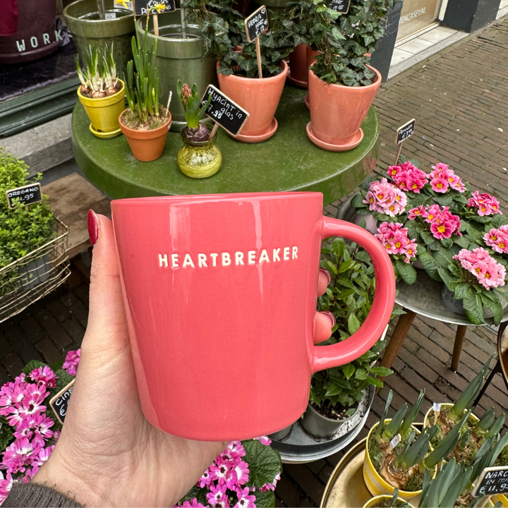 Tea mug - Heartbreaker - Koraal