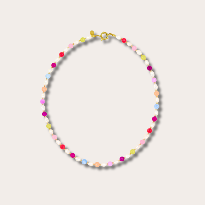 Ketting - Rainbow Pearl