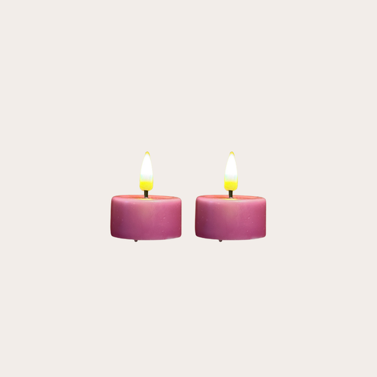 Waxinelichtjes led - magenta