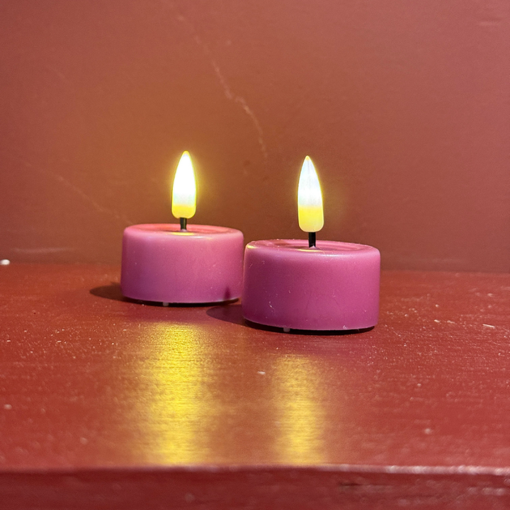 Waxinelichtjes led - magenta