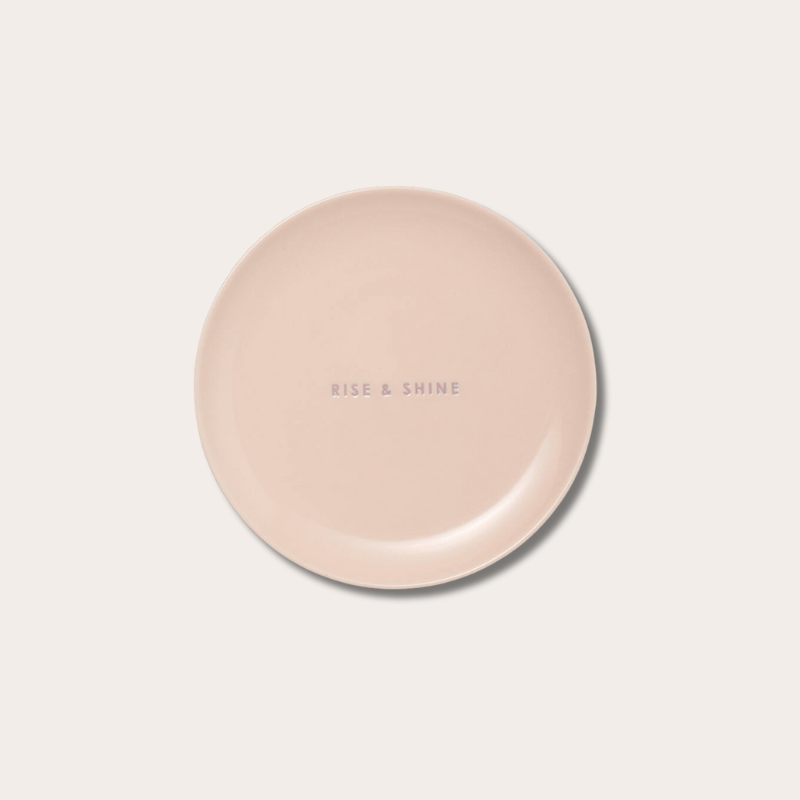 Breakfast plate - Rise & shine - Ecru