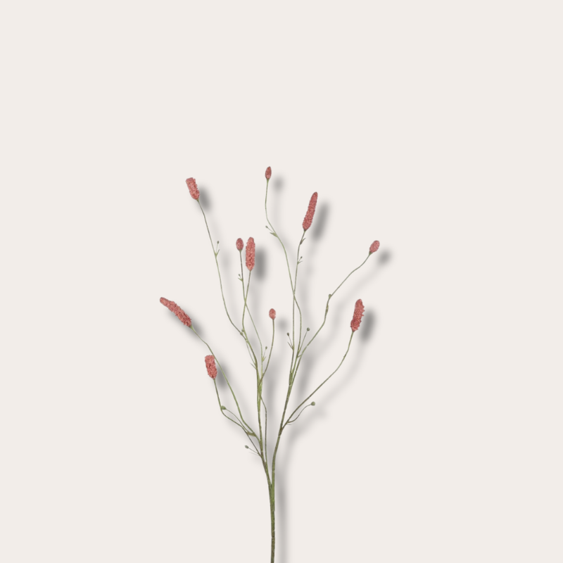 Zijden bloem - Burnet Spray - Roze