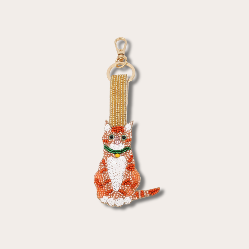 Sleutelhanger - Kat - Oranje