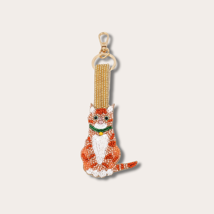 Sleutelhanger - Kat - Oranje