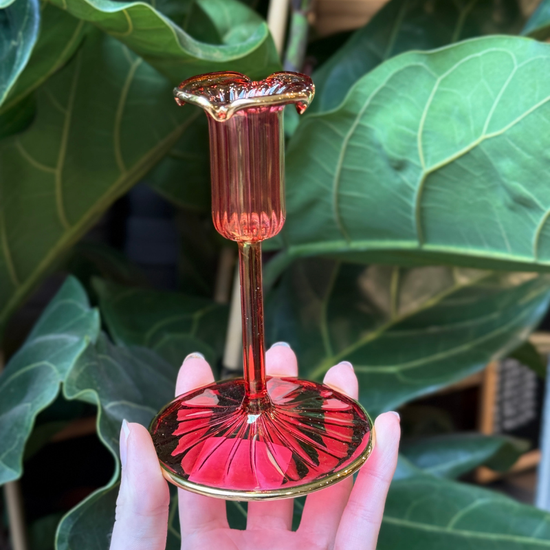 Kandelaar GV - Tulp - rood