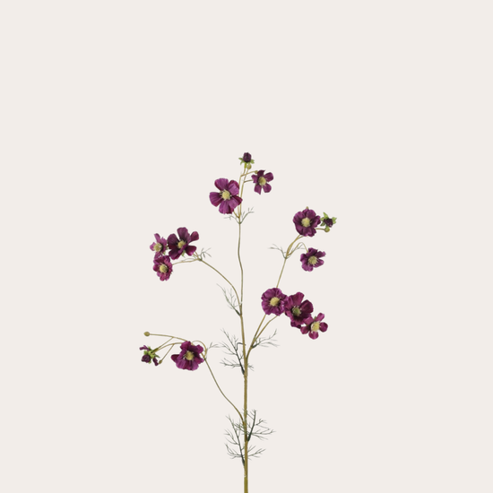 Zijden bloem - Cosmos Spray - Paars